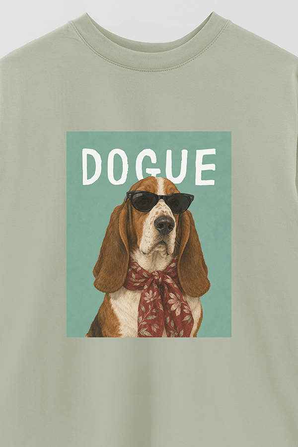 REMERA OVER ESTAMPADA DOGUE BASSET HOUND SOCIALITE