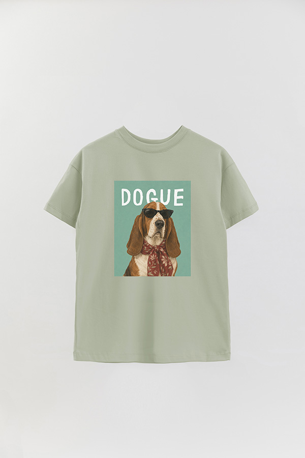 REMERA OVER ESTAMPADA DOGUE BASSET HOUND SOCIALITE