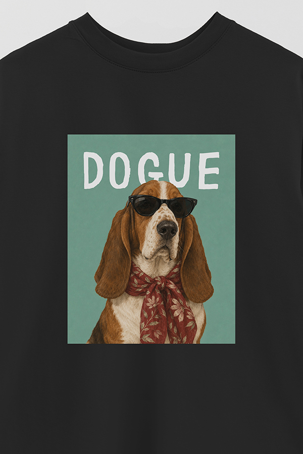 REMERA OVER ESTAMPADA DOGUE BASSET HOUND SOCIALITE