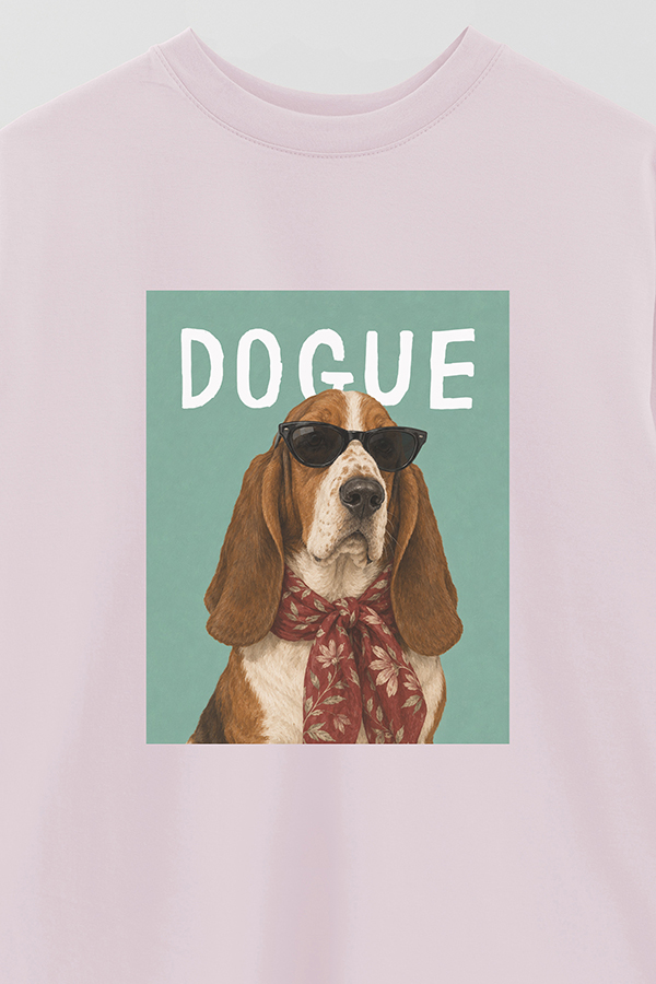 REMERA OVER ESTAMPADA DOGUE BASSET HOUND SOCIALITE