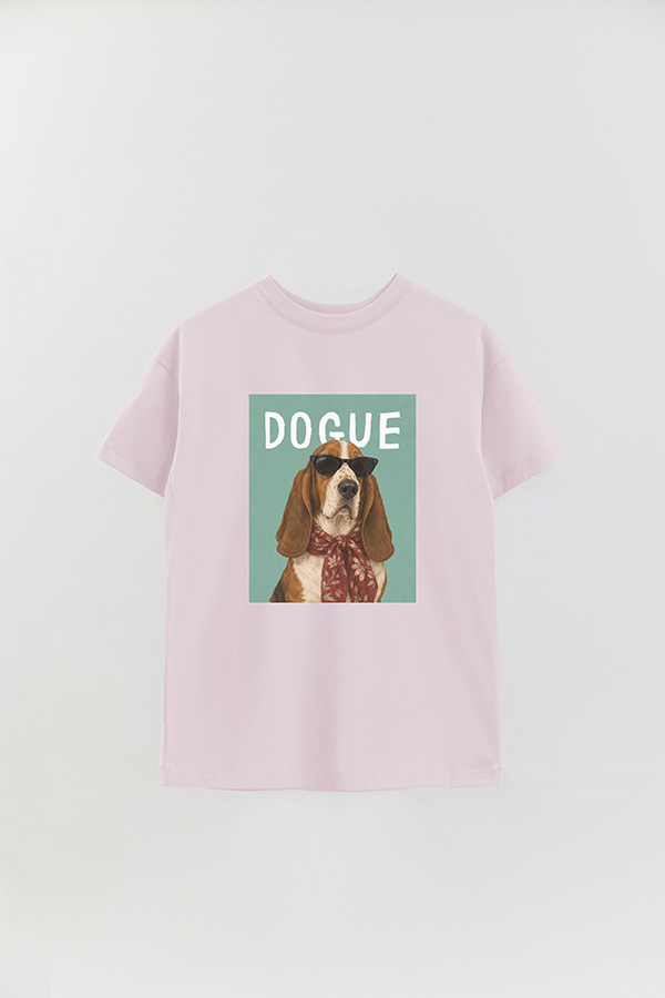 REMERA OVER ESTAMPADA DOGUE BASSET HOUND SOCIALITE