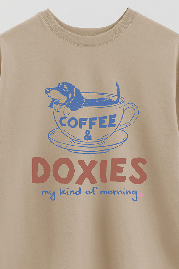 REMERA OVER ESTAMPADA DOG DOXIS
