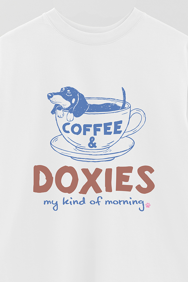 REMERA OVER ESTAMPADA DOG DOXIS