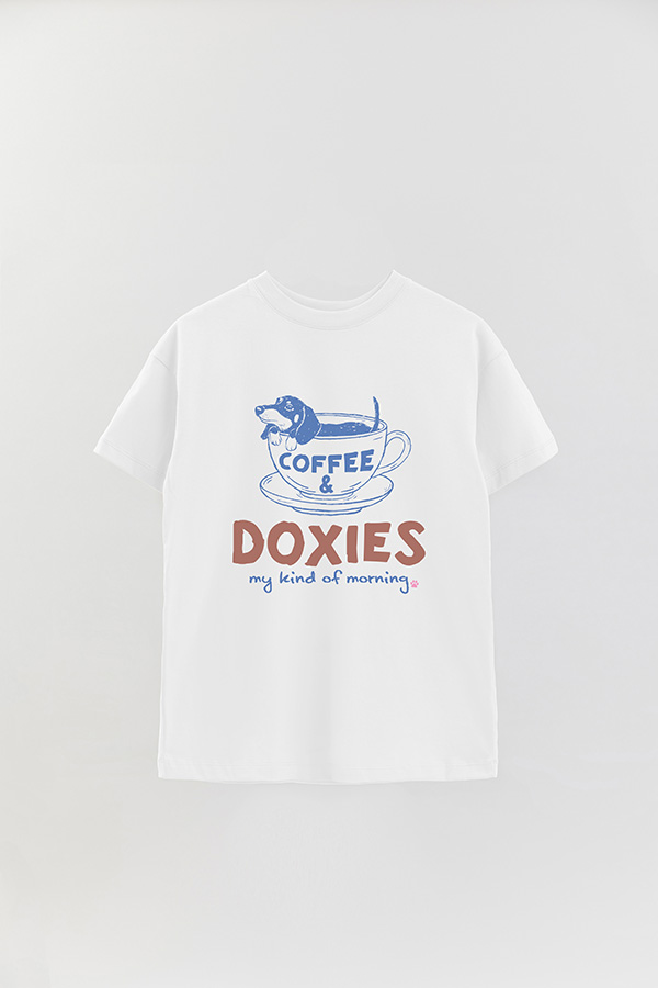 REMERA OVER ESTAMPADA DOG DOXIS