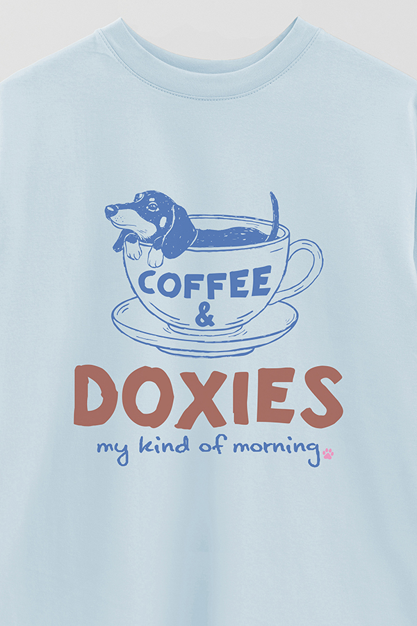 REMERA OVER ESTAMPADA DOG DOXIS