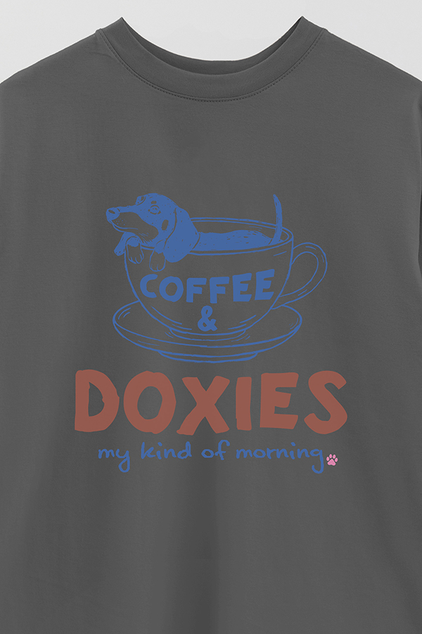 REMERA OVER ESTAMPADA DOG DOXIS