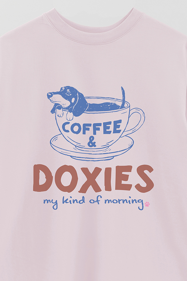 REMERA OVER ESTAMPADA DOG DOXIS