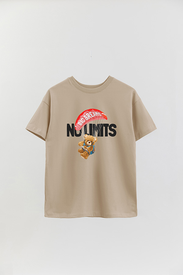 REMERA OVER ESTAMPADA UNISEX NO LIMITS