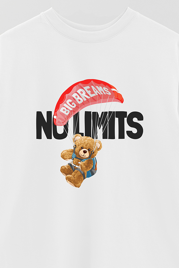 REMERA OVER ESTAMPADA UNISEX NO LIMITS