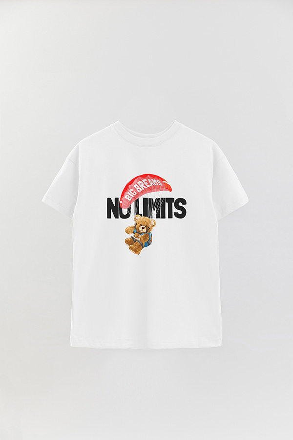 REMERA OVER ESTAMPADA UNISEX NO LIMITS