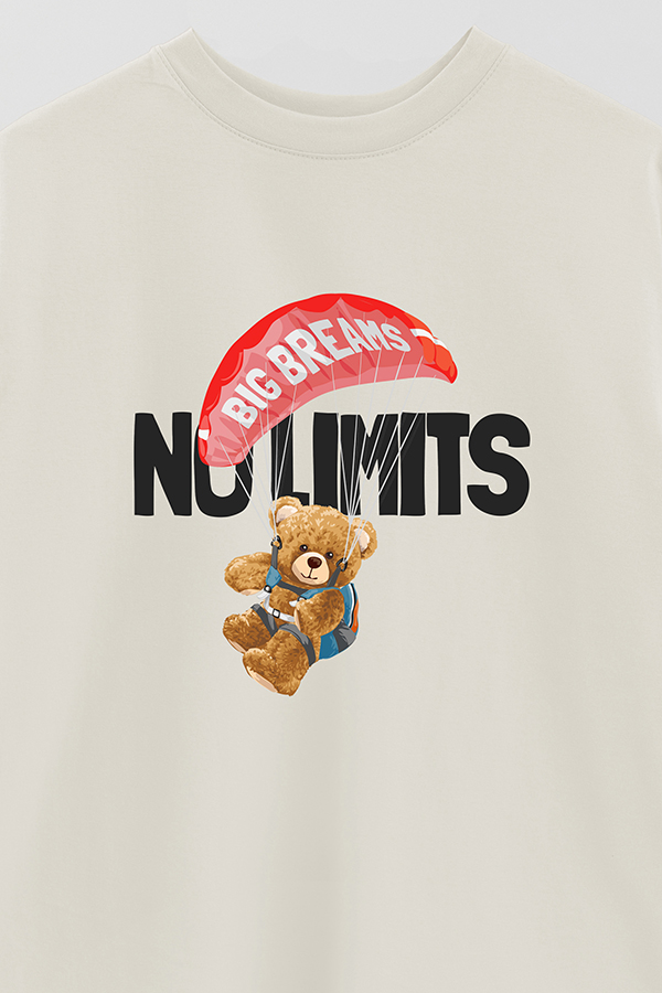 REMERA OVER ESTAMPADA UNISEX NO LIMITS