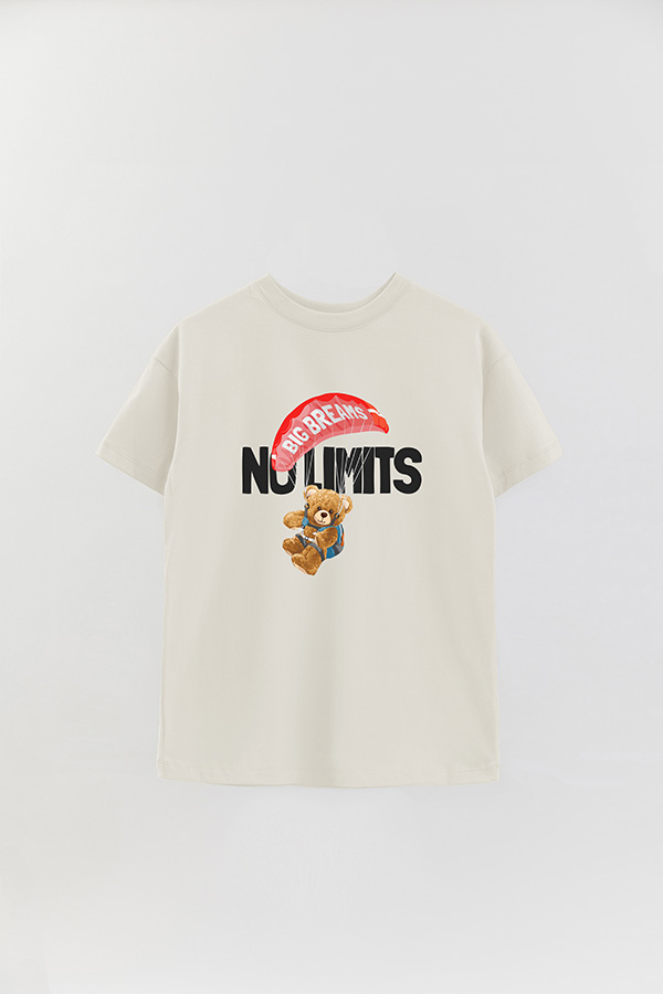 REMERA OVER ESTAMPADA UNISEX NO LIMITS