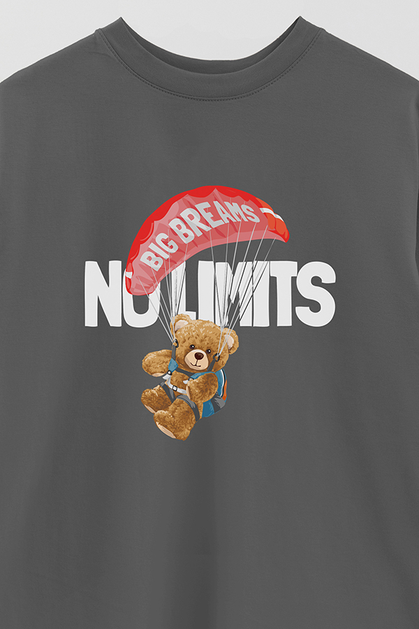 REMERA OVER ESTAMPADA UNISEX NO LIMITS