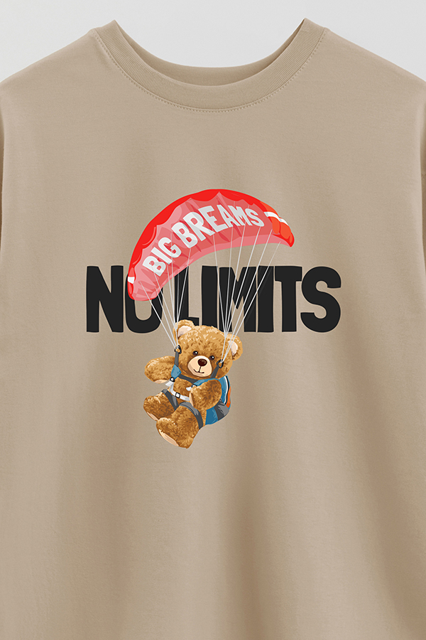 REMERA OVER ESTAMPADA UNISEX NO LIMITS