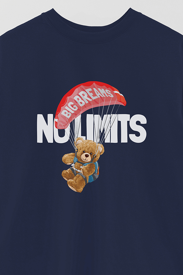 REMERA OVER ESTAMPADA UNISEX NO LIMITS