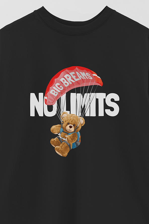 REMERA OVER ESTAMPADA UNISEX NO LIMITS