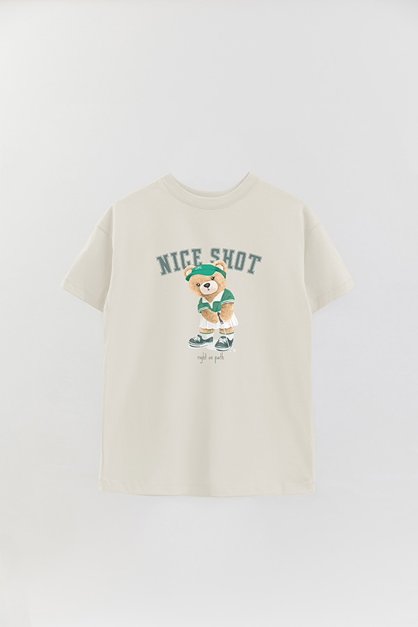REMERA OVER ESTAMPADA UNISEX NICE SHOT