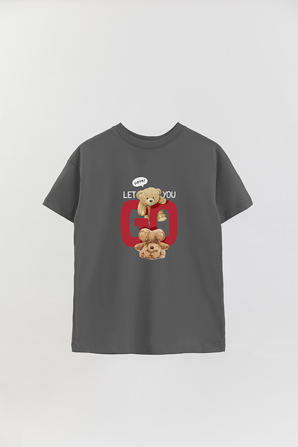 REMERA OVER ESTAMPADA UNISEX NEVER LET YOU GO