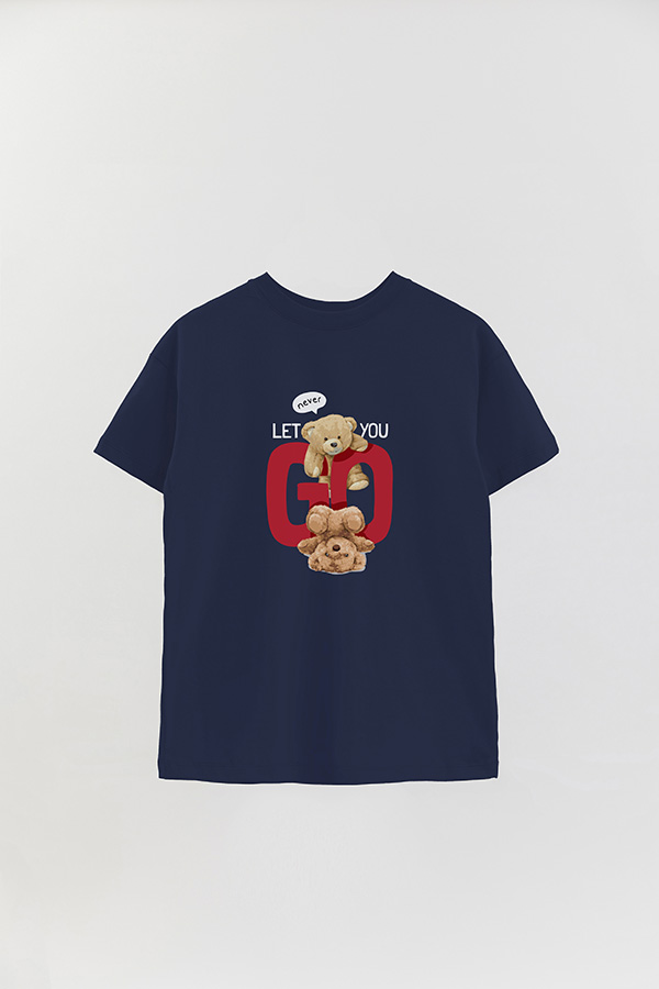 REMERA OVER ESTAMPADA UNISEX NEVER LET YOU GO