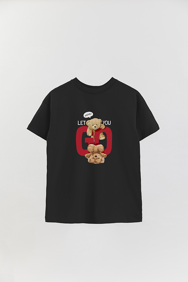 REMERA OVER ESTAMPADA UNISEX NEVER LET YOU GO