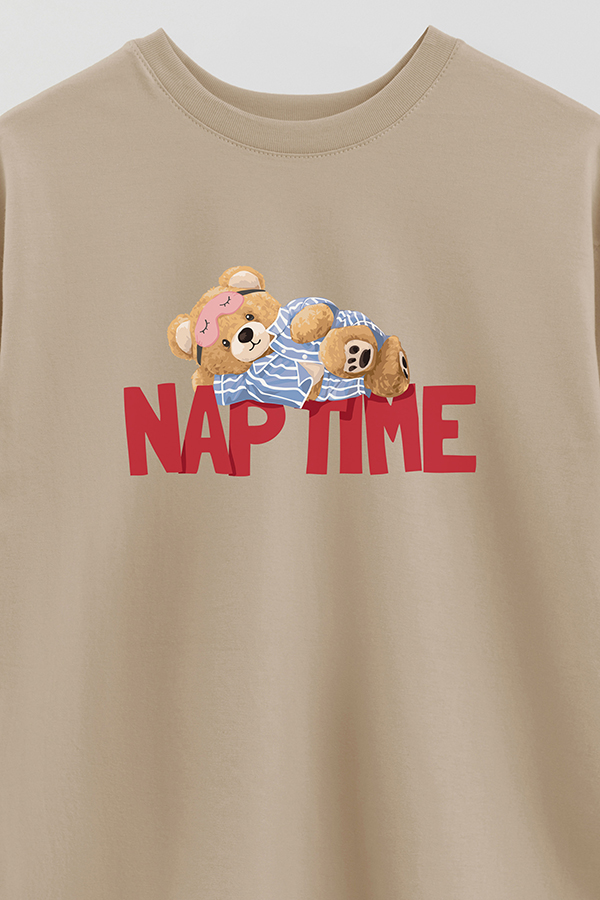 REMERA OVER ESTAMPADA UNISEX NAP TIME