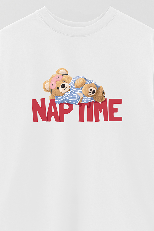 REMERA OVER ESTAMPADA UNISEX NAP TIME