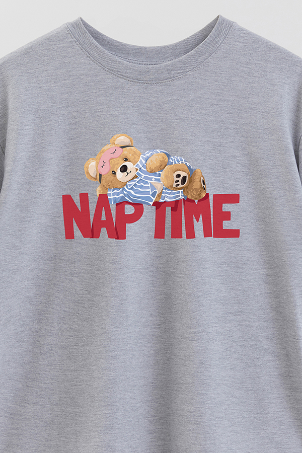 REMERA OVER ESTAMPADA UNISEX NAP TIME