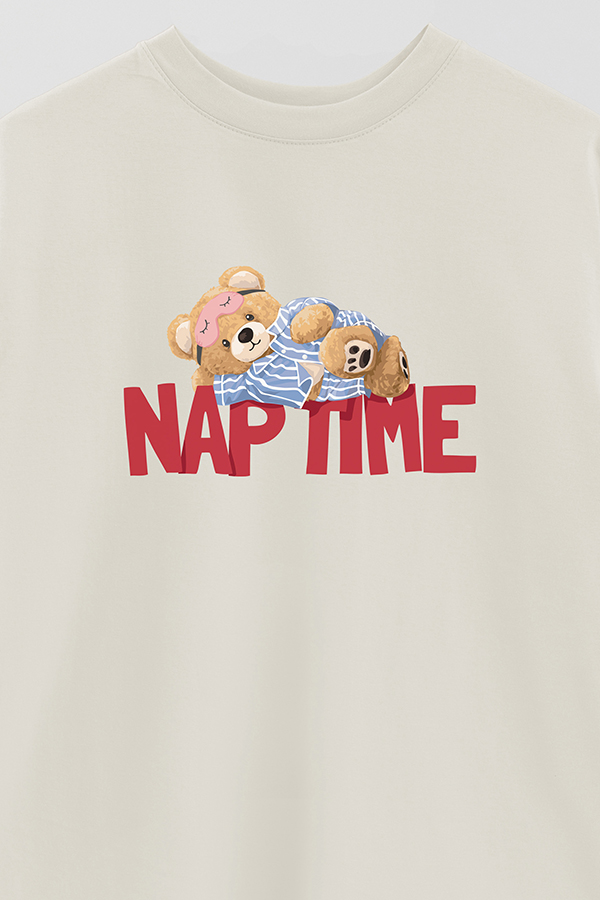 REMERA OVER ESTAMPADA UNISEX NAP TIME