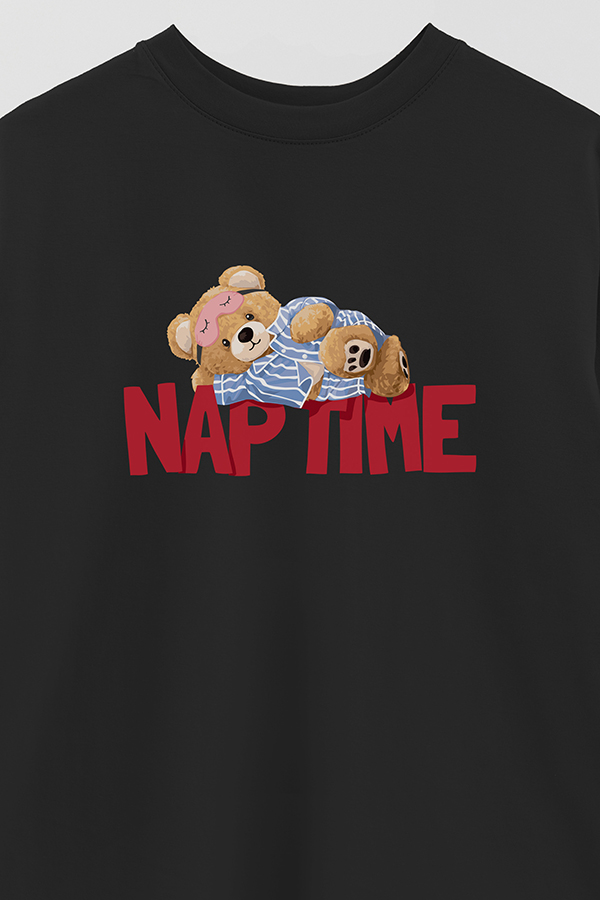 REMERA OVER ESTAMPADA UNISEX NAP TIME