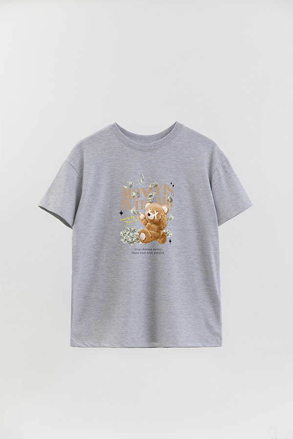 REMERA OVER ESTAMPADA UNISEX MONEY IS IN THE AIR