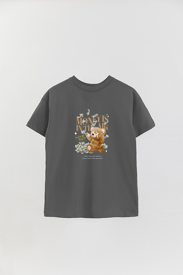 REMERA OVER ESTAMPADA UNISEX MONEY IS IN THE AIR