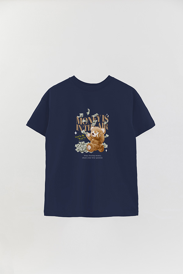 REMERA OVER ESTAMPADA UNISEX MONEY IS IN THE AIR