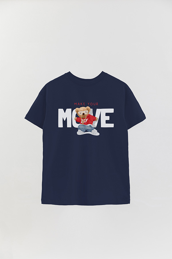 REMERA OVER ESTAMPADA UNISEX MAKE YOUR MOVES