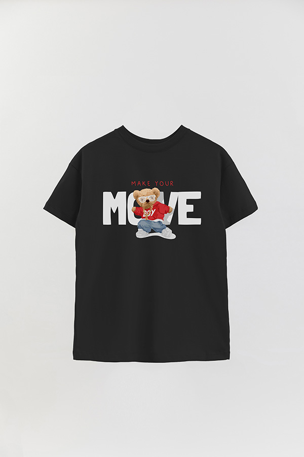 REMERA OVER ESTAMPADA UNISEX MAKE YOUR MOVES