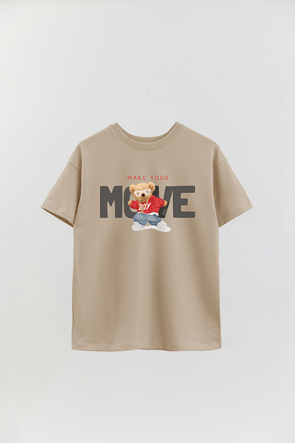 REMERA OVER ESTAMPADA UNISEX MAKE YOUR MOVES