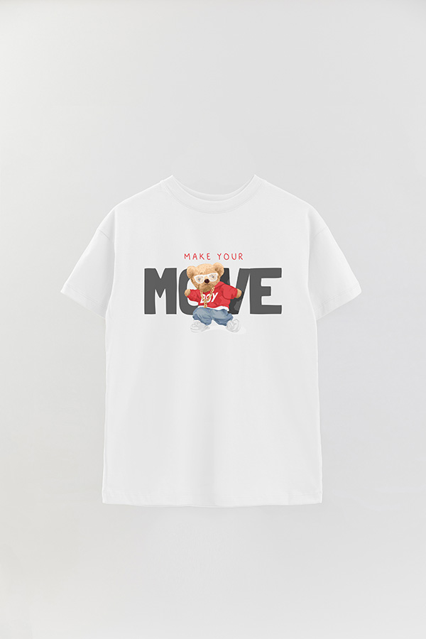 REMERA OVER ESTAMPADA UNISEX MAKE YOUR MOVES