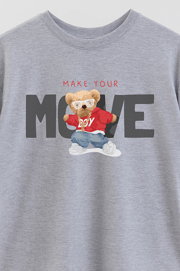 REMERA OVER ESTAMPADA UNISEX MAKE YOUR MOVES