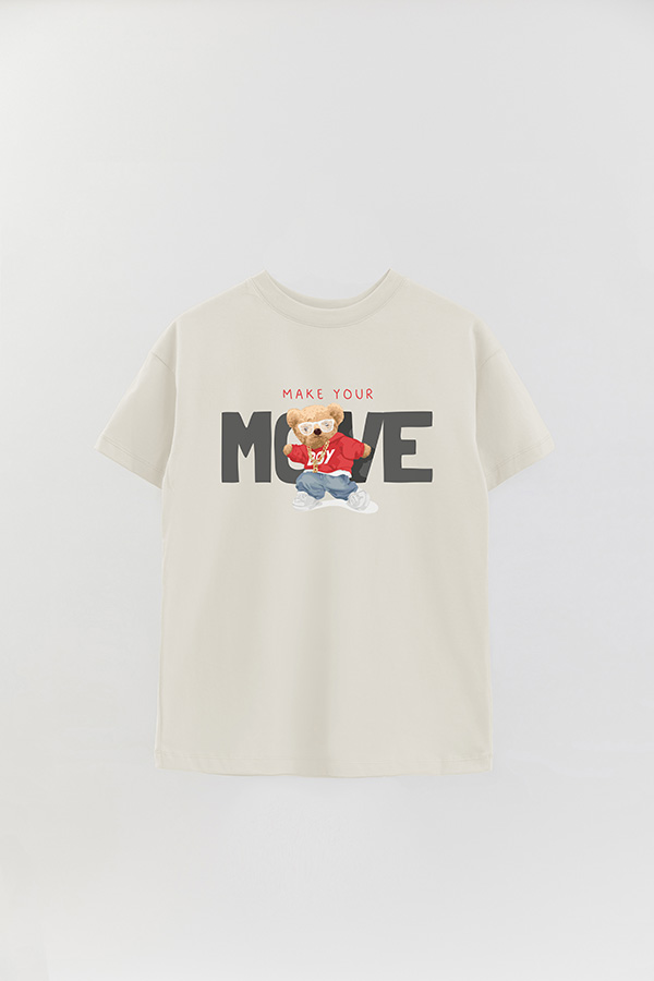 REMERA OVER ESTAMPADA UNISEX MAKE YOUR MOVES