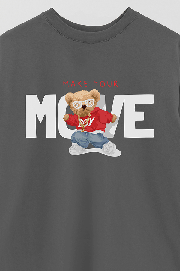 REMERA OVER ESTAMPADA UNISEX MAKE YOUR MOVES