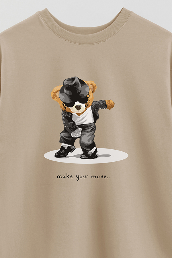 REMERA OVER ESTAMPADA UNISEX MAKE YOUR MOVE