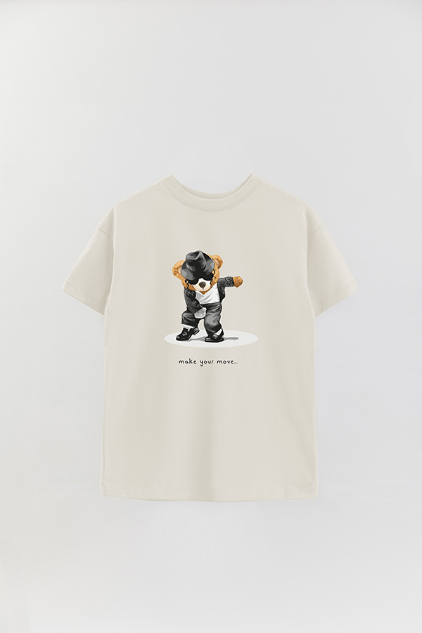 REMERA OVER ESTAMPADA UNISEX MAKE YOUR MOVE