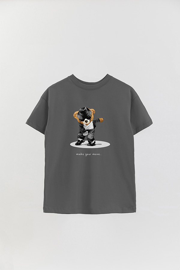 REMERA OVER ESTAMPADA UNISEX MAKE YOUR MOVE