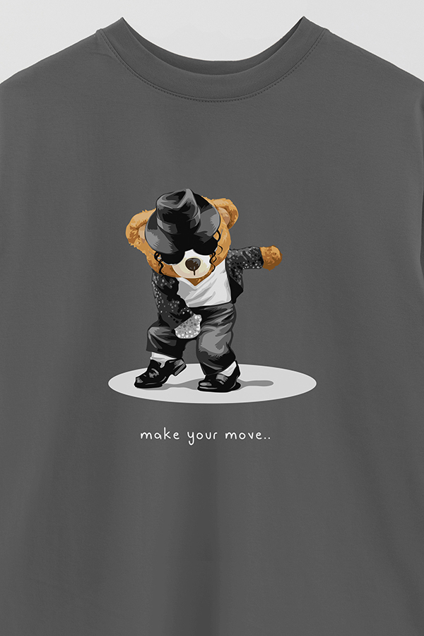 REMERA OVER ESTAMPADA UNISEX MAKE YOUR MOVE