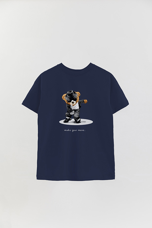 REMERA OVER ESTAMPADA UNISEX MAKE YOUR MOVE