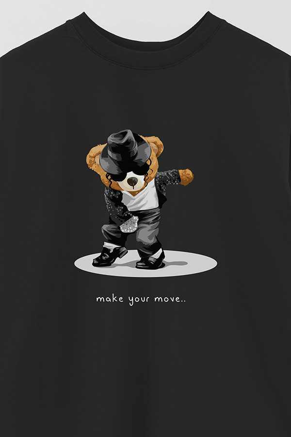 REMERA OVER ESTAMPADA UNISEX MAKE YOUR MOVE
