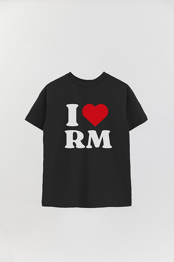 REMERA OVER ESTAMPADA BTS I ♥ RM