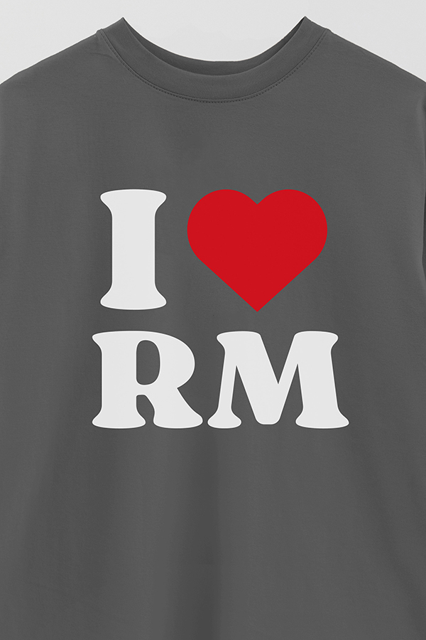 REMERA OVER ESTAMPADA BTS I ♥ RM