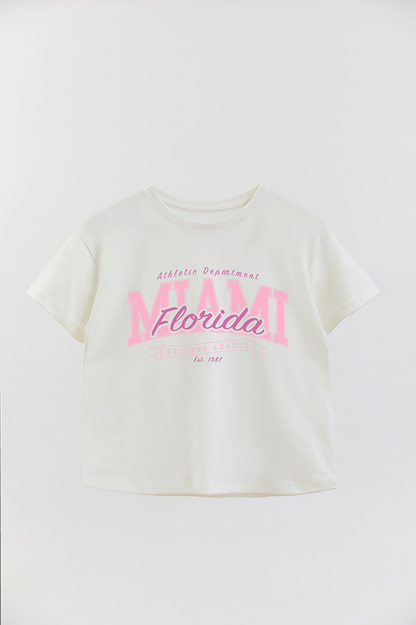 REMERA GIRL OVER MIAMI FLORIDA