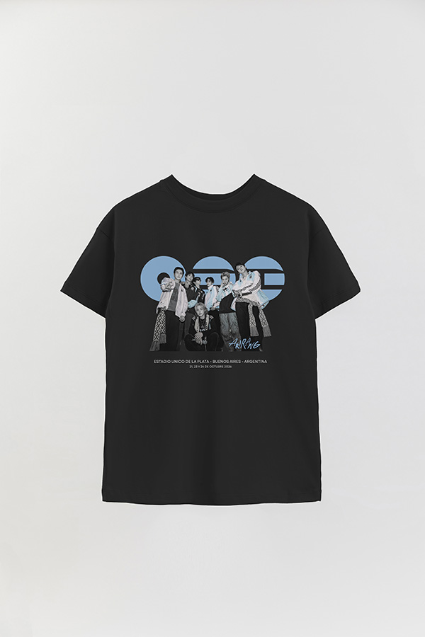 REMERA OVER ESTAMPADA BTS ARGENTINA
