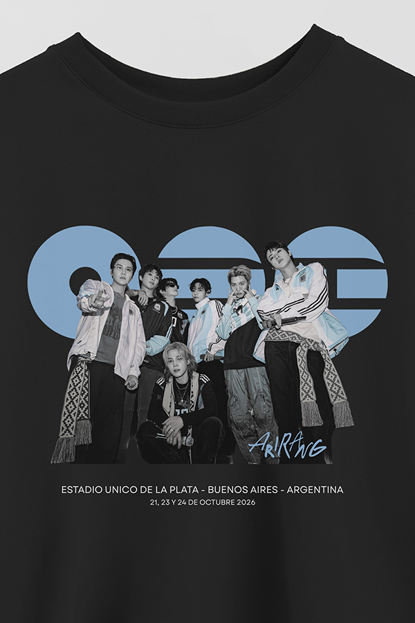 REMERA CROP ESTAMPADA BTS ARGENTINA